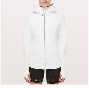 Lululemon 🍋 white scuba hoodie size 6